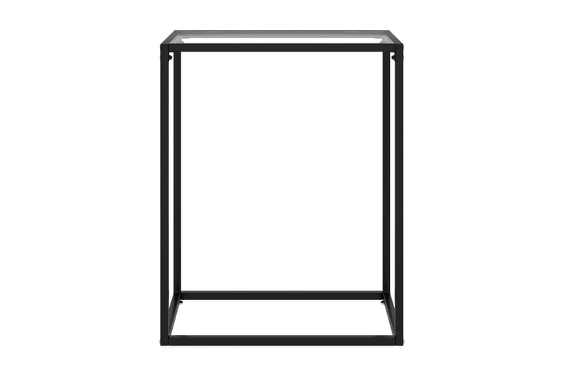 Avlastningsbord transparent 60x35x75 cm härdat glas - Transparent - Lampbord - Brickbord & småbord