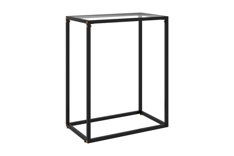 Avlastningsbord transparent 60x35x75 cm härdat glas - Transparent - Lampbord - Brickbord & småbord