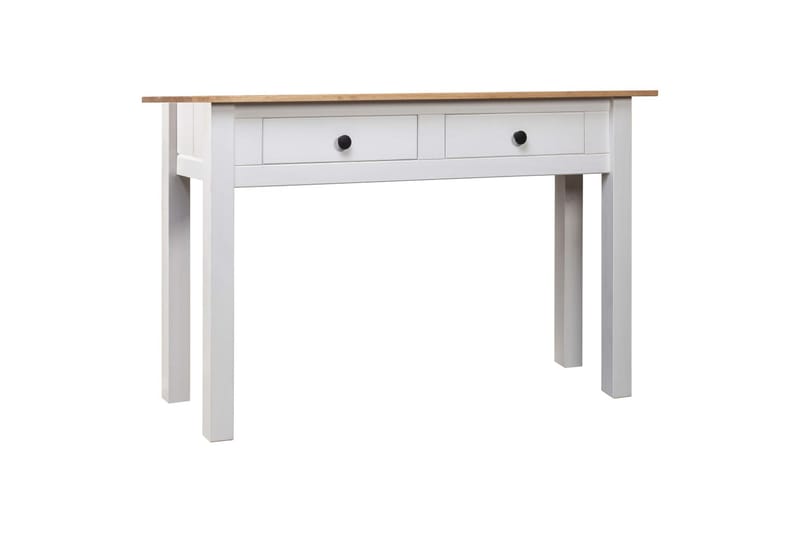 Avlastningsbord vit 110x40x72 cm massiv furu panama - Vit - Möbler - Bord & matgrupper - Avlastningsbord - Brickbord & småbord