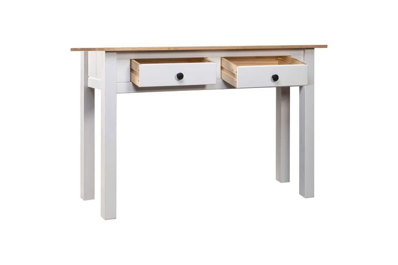 Avlastningsbord vit 110x40x72 cm massiv furu panama - Vit - Möbler - Bord & matgrupper - Avlastningsbord - Brickbord & småbord