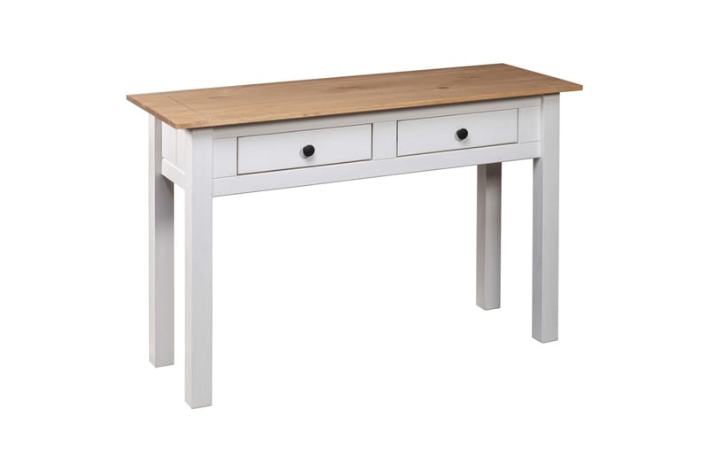 Avlastningsbord vit 110x40x72 cm massiv furu panama - Vit - Möbler - Bord & matgrupper - Avlastningsbord - Brickbord & småbord