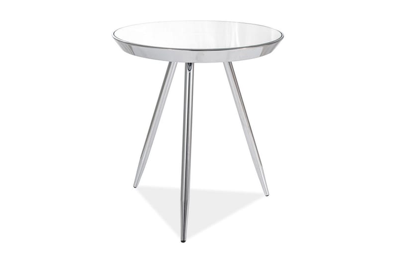 Boraxa Sidobord 41 cm Runt - Glas/Silver - Möbler - Bord & matgrupper - Avlastningsbord - Brickbord & småbord
