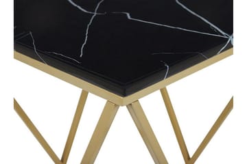 Charmlee Sidobord 50 cm - Svart/Guld - Möbler - Bord & matgrupper - Avlastningsbord - Brickbord & småbord