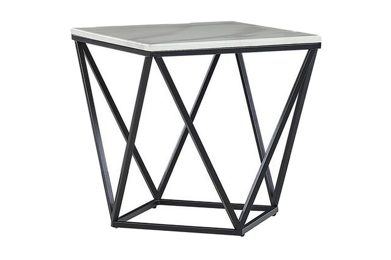 Charmlee Sidobord 50 cm, Vit/Svart