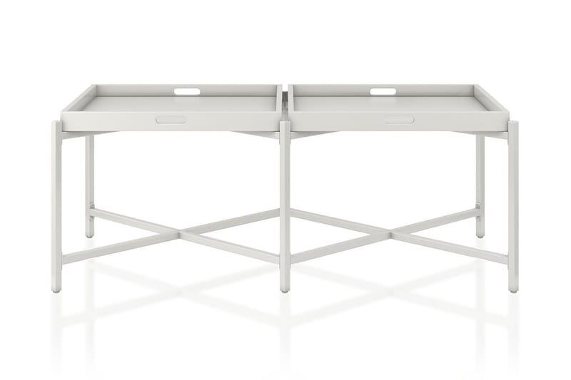 Coco Brickbord 121 cm Vit - CosmoLiving - Möbler - Bord & matgrupper - Avlastningsbord - Brickbord & småbord