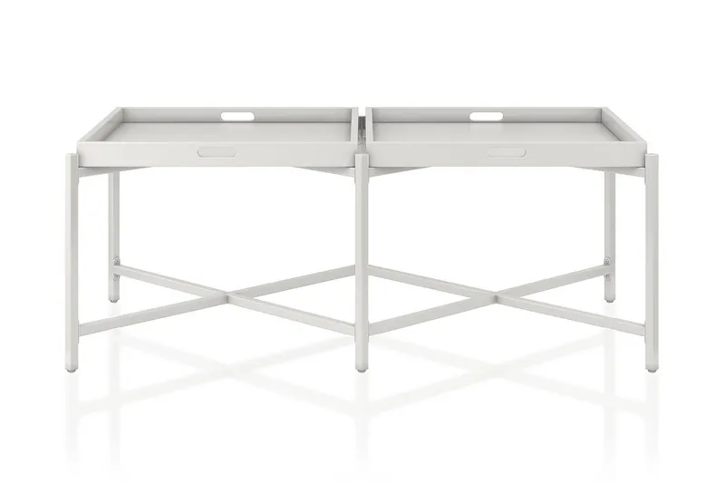 Coco Brickbord 121 cm Vit - CosmoLiving - Möbler - Bord & matgrupper - Avlastningsbord - Brickbord & småbord