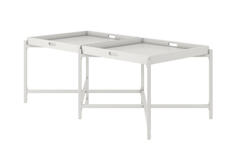 Coco Brickbord 121 cm Vit - Möbler - Bord & matgrupper - Avlastningsbord - Brickbord & småbord
