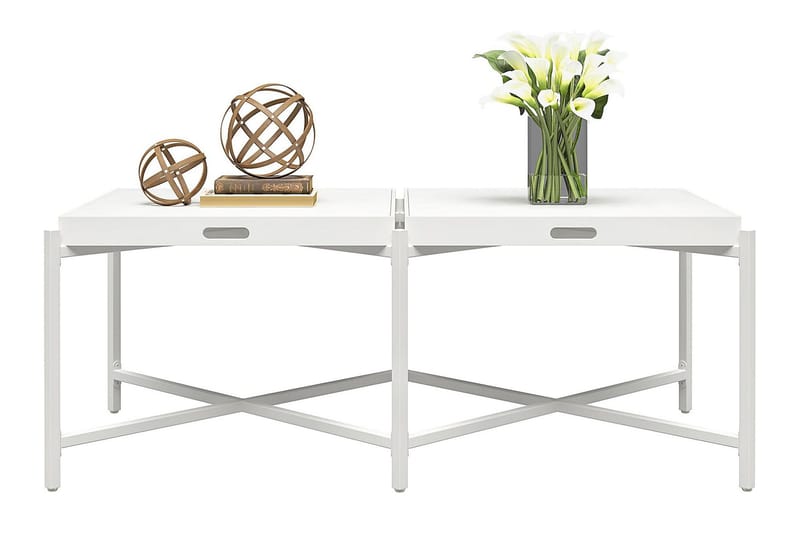Coco Brickbord 121 cm Vit - Möbler - Bord & matgrupper - Avlastningsbord - Brickbord & småbord