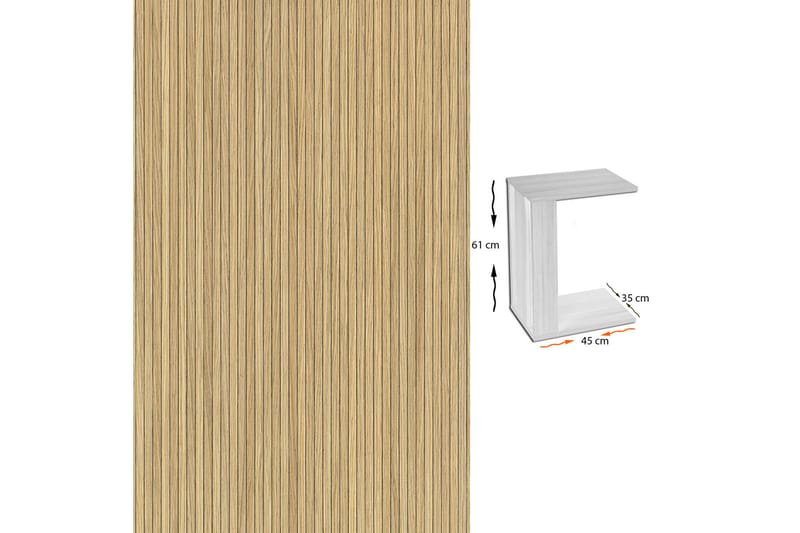 Comfortale Sidobord - Ljusbrun - Möbler - Bord & matgrupper - Avlastningsbord - Brickbord & småbord