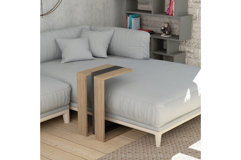 Decorta Sidobord - Ek/Mörkgrå - Möbler - Bord & matgrupper - Avlastningsbord - Brickbord & småbord