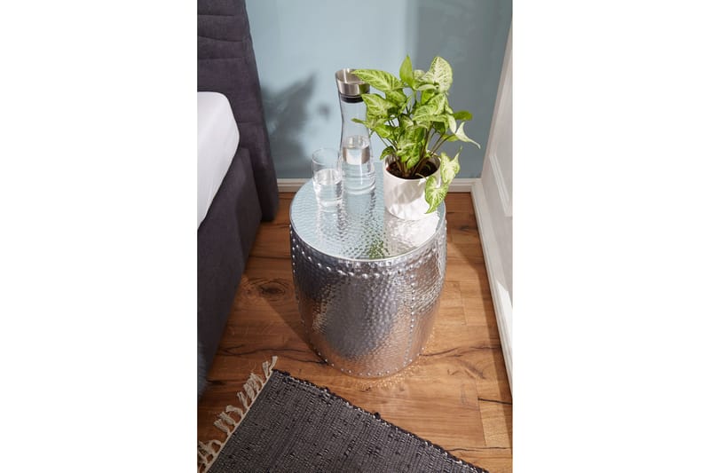 Delage Sidobord 42 cm - Silver - Lampbord - Brickbord & småbord