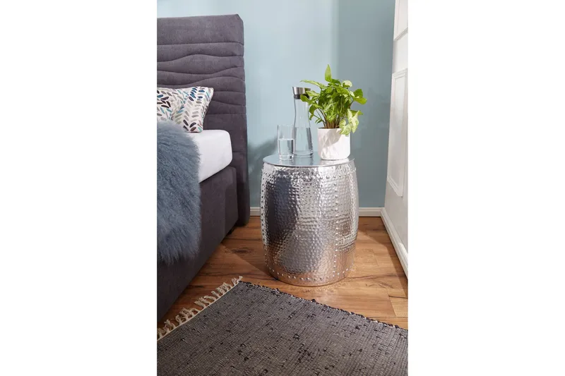 Delage Sidobord 42 cm - Silver - Möbler - Bord & matgrupper - Avlastningsbord - Brickbord & småbord