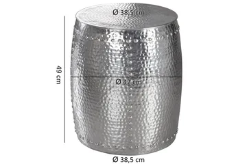 Delage Sidobord 42 cm - Silver - Möbler - Bord & matgrupper - Avlastningsbord - Brickbord & småbord