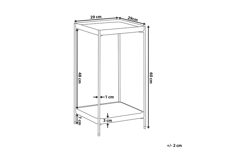 Dinari Sidobord - Guld - Möbler - Bord & matgrupper - Avlastningsbord - Brickbord & småbord