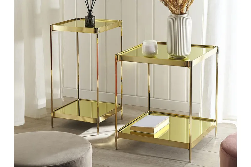 Dinari Sidobord - Guld - Möbler - Bord & matgrupper - Avlastningsbord - Brickbord & småbord