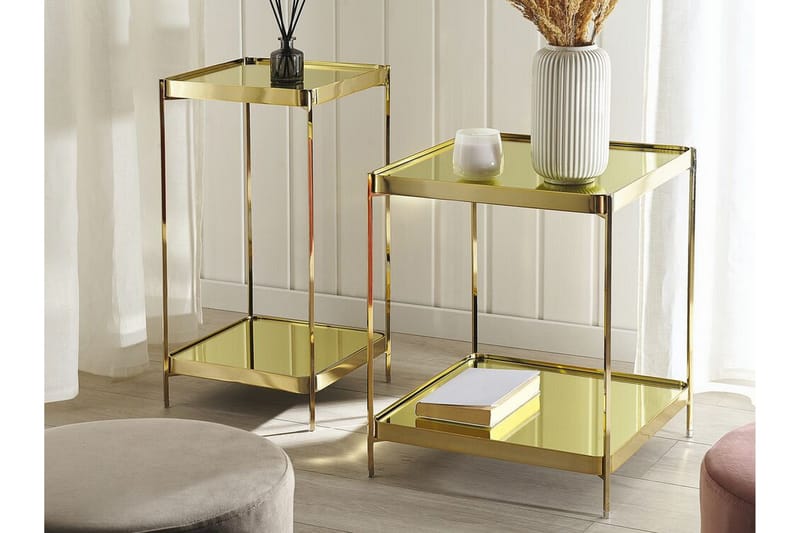 Dinari Sidobord - Guld - Möbler - Bord & matgrupper - Avlastningsbord - Brickbord & småbord