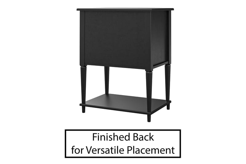 Fairmont Sidobord 56 cm Svart - Dorel Home - Möbler - Bord & matgrupper - Avlastningsbord - Brickbord & småbord