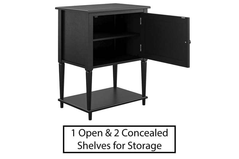 Fairmont Sidobord 56 cm Svart - Dorel Home - Möbler - Bord & matgrupper - Avlastningsbord - Brickbord & småbord