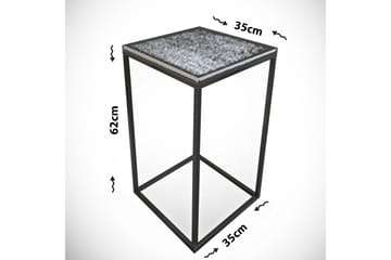 Falan Sidobord 35 cm - Vit/Svart - Möbler - Bord & matgrupper - Avlastningsbord - Brickbord & småbord