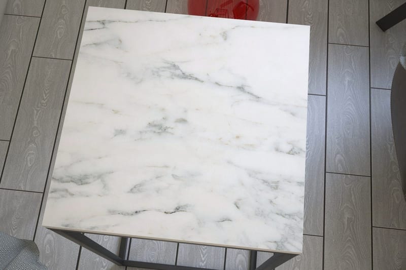 Falan Sidobord 35 cm - Vit/Svart - Möbler - Bord & matgrupper - Avlastningsbord - Brickbord & småbord