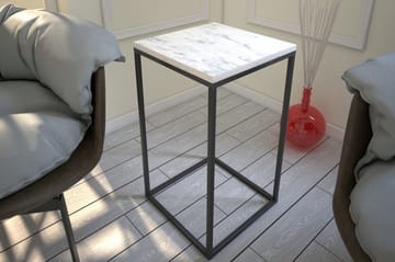 Falan Sidobord 35 cm - Vit/Svart - Möbler - Bord & matgrupper - Avlastningsbord - Brickbord & småbord
