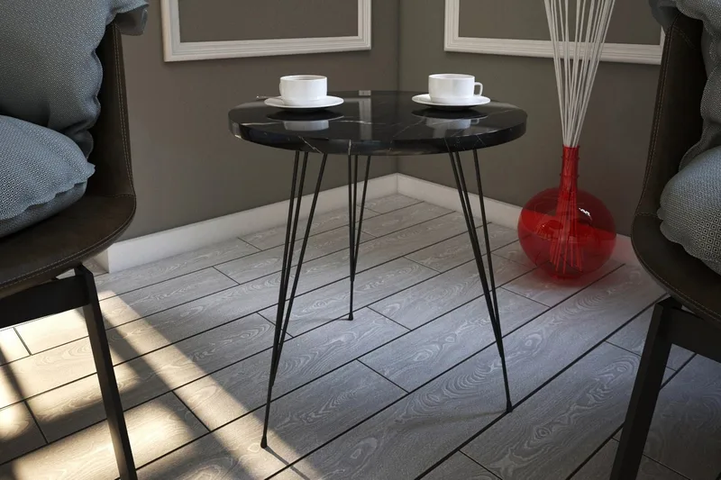 Falan Sidobord 40 cm - Svart/Vit - Möbler - Bord & matgrupper - Avlastningsbord - Brickbord & småbord