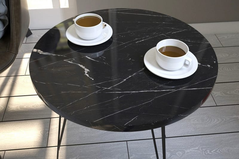 Falan Sidobord 40 cm - Svart/Vit - Möbler - Bord & matgrupper - Avlastningsbord - Brickbord & småbord