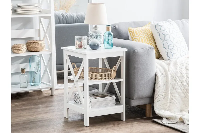 Foster Sidobord 40 cm - Vit - Möbler - Bord & matgrupper - Avlastningsbord - Brickbord & småbord