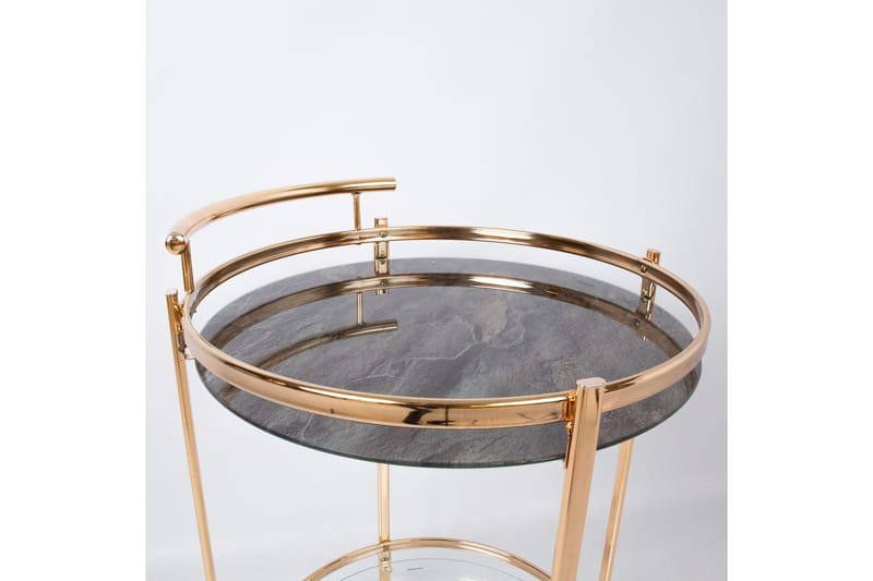 Genova Serveringsbord 80x42x80 cm Ljusbrun - Möbler - Bord & matgrupper - Avlastningsbord - Brickbord & småbord