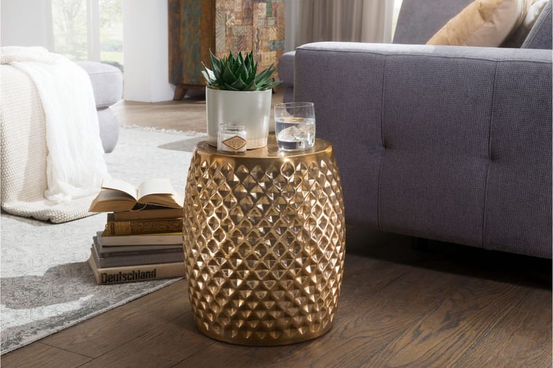 Kalilikane Sidobord 32 cm - Guld - Möbler - Bord & matgrupper - Avlastningsbord - Brickbord & småbord