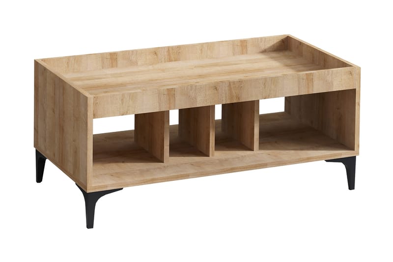 Kamulu Brickbord 100 cm - Natur/Svart - Möbler - Bord & matgrupper - Avlastningsbord - Brickbord & småbord