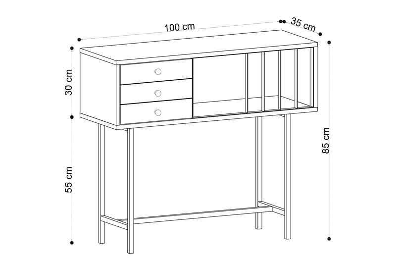Kavalano Sidobord - Brun - Möbler - Bord & matgrupper - Avlastningsbord - Brickbord & småbord
