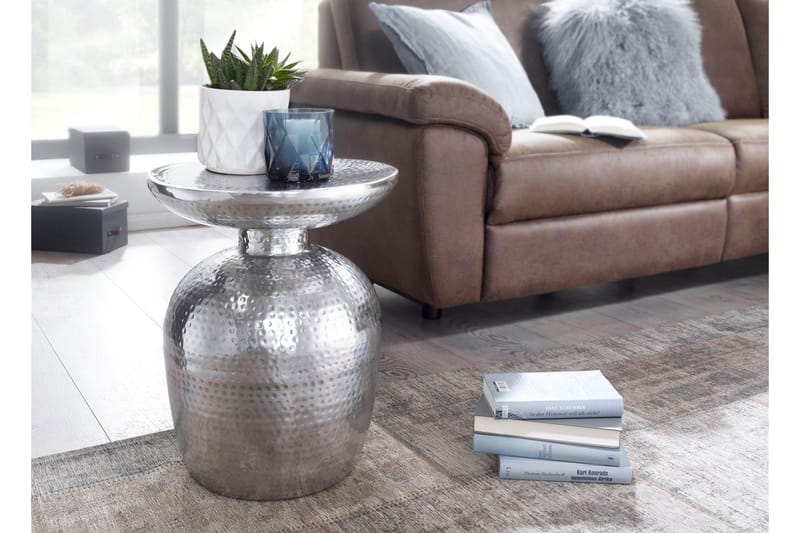 Leshun Sidobord 37 cm - Silver - Möbler - Bord & matgrupper - Avlastningsbord - Brickbord & småbord
