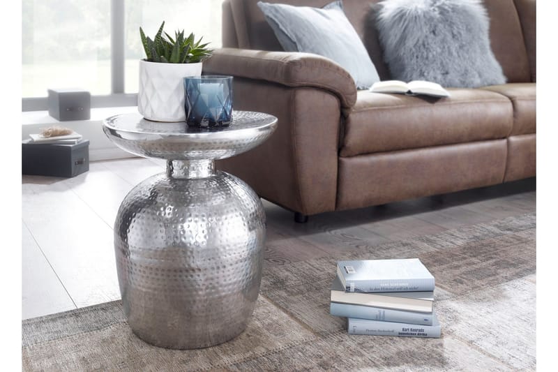 Leshun Sidobord 37 cm - Silver - Möbler - Bord & matgrupper - Avlastningsbord - Brickbord & småbord
