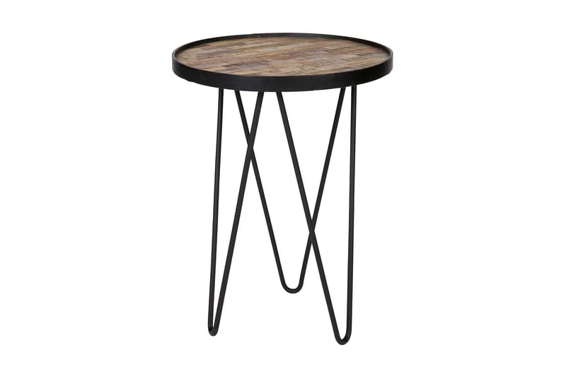 Lev Sidobord 39 cm Rund - Trä/Metall - Möbler - Bord & matgrupper - Avlastningsbord - Brickbord & småbord