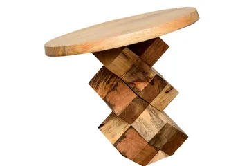 Lithia Sidobord 40 cm Runt - Brun - Möbler - Bord & matgrupper - Avlastningsbord - Brickbord & småbord