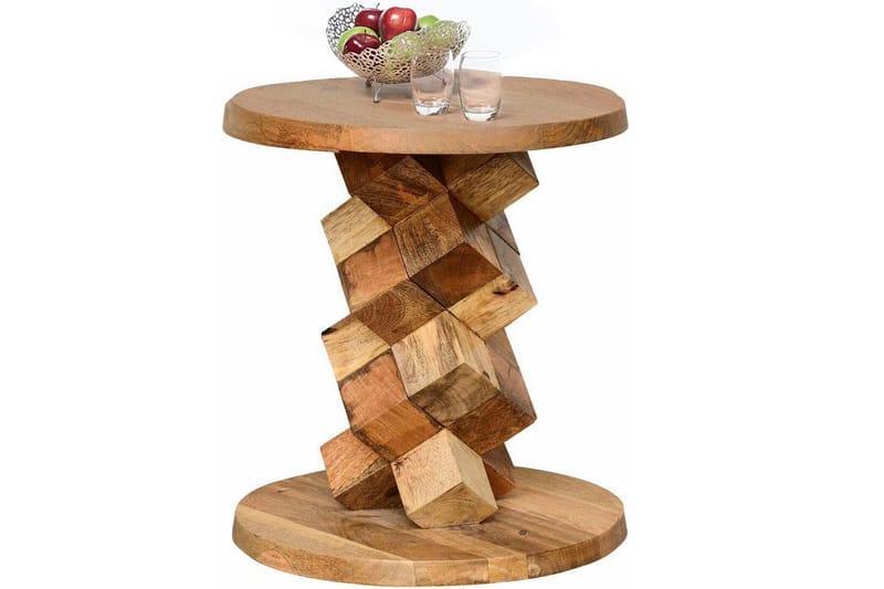 Lithia Sidobord 40 cm Runt - Brun - Möbler - Bord & matgrupper - Avlastningsbord - Brickbord & småbord