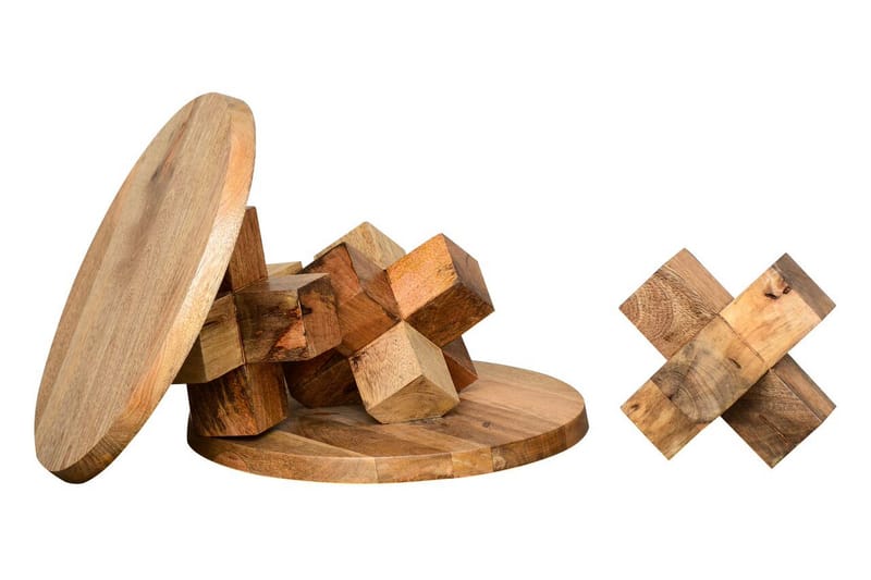 Lithia Sidobord 40 cm Runt - Brun - Möbler - Bord & matgrupper - Avlastningsbord - Brickbord & småbord