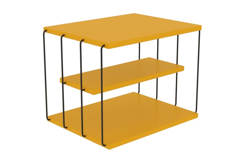 Ljusfors Sidobord 50 cm - Gul/Svart - Möbler - Bord & matgrupper - Avlastningsbord - Brickbord & småbord