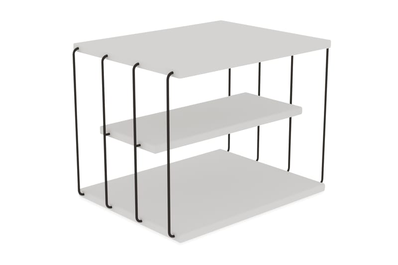Ljusfors sidobord 50 cm - Vit/Svart - Möbler - Bord & matgrupper - Avlastningsbord - Brickbord & småbord