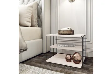 Ljusfors sidobord 50 cm - Vit/Svart - Möbler - Bord & matgrupper - Avlastningsbord - Brickbord & småbord