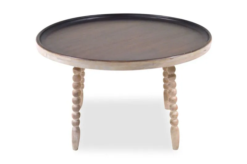 Maiko Sidobord 60 cm Runt, Mörkbrun