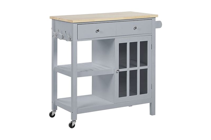 Manesseno Serveringsvagn 80 cm - Grå - Möbler - Bord & matgrupper - Avlastningsbord - Brickbord & småbord