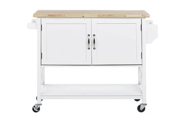 Melesse Serveringsvagn 102 cm - Vit - Möbler - Bord & matgrupper - Avlastningsbord - Brickbord & småbord