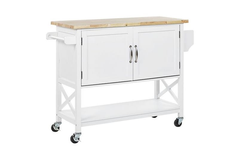 Melesse Serveringsvagn 102 cm - Vit - Möbler - Bord & matgrupper - Avlastningsbord - Brickbord & småbord
