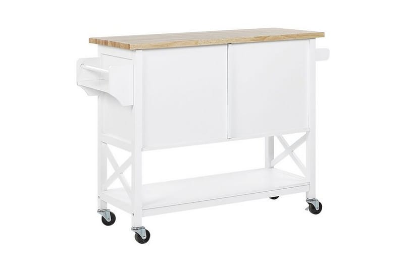 Melesse Serveringsvagn 102 cm - Vit - Möbler - Bord & matgrupper - Avlastningsbord - Brickbord & småbord