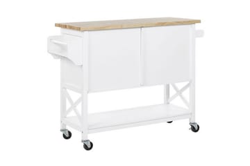 Melesse Serveringsvagn 102 cm - Vit - Möbler - Bord & matgrupper - Avlastningsbord - Brickbord & småbord