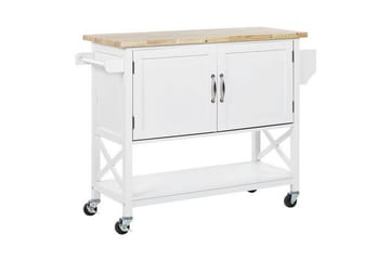 Melesse Serveringsvagn 102 cm - Vit - Möbler - Bord & matgrupper - Avlastningsbord - Brickbord & småbord