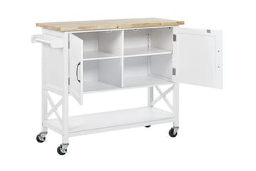 Melesse Serveringsvagn 102 cm - Vit - Möbler - Bord & matgrupper - Avlastningsbord - Brickbord & småbord