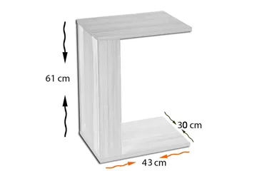 Mellberg Sidobord - Svart - Möbler - Bord & matgrupper - Avlastningsbord - Brickbord & småbord